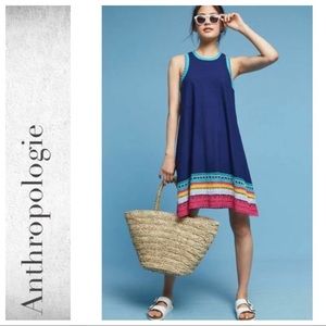 Anthropologie Xanthe Crochet Trim Midi Dress by Akemi Kin